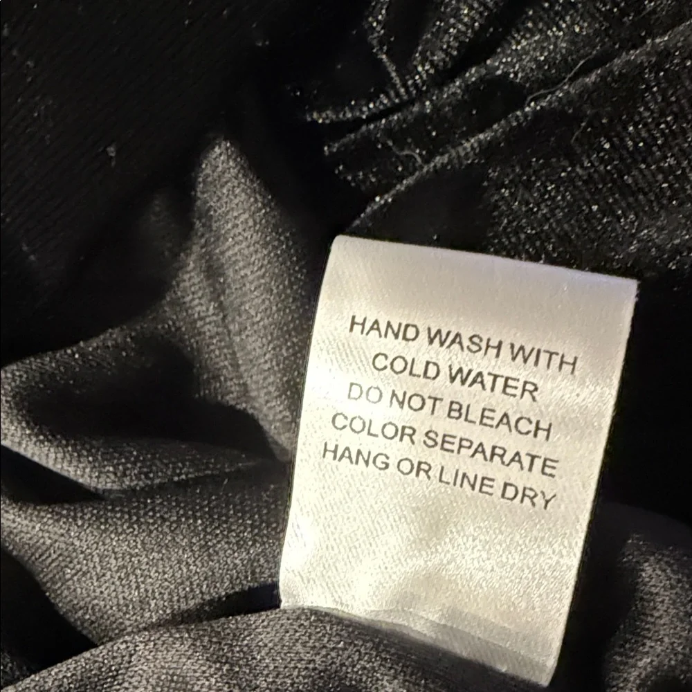 BiBi Black Velvet Button-Up Top. Hardly worn. - Picture 5 of 5